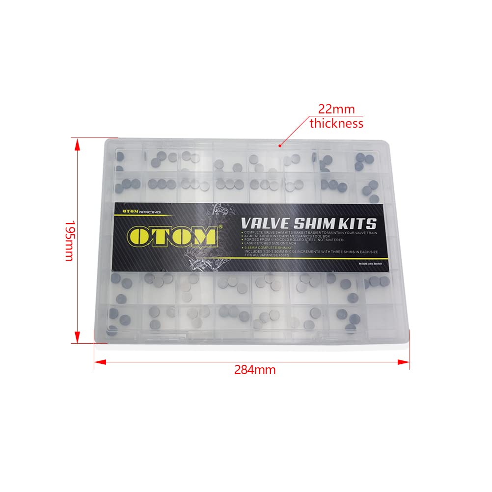 Amazon.com: OTOM D9.48mm Thick 1.20-3.50mm Adjustable Valve Shim